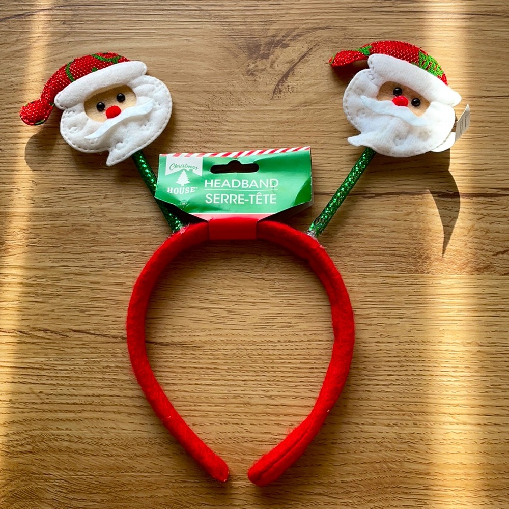 NWT Santa holiday Christmas headband